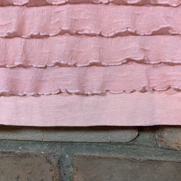 Loft Petites - Ruffled Tank Blouse - Size SP - Pink - Picture 2 of 7